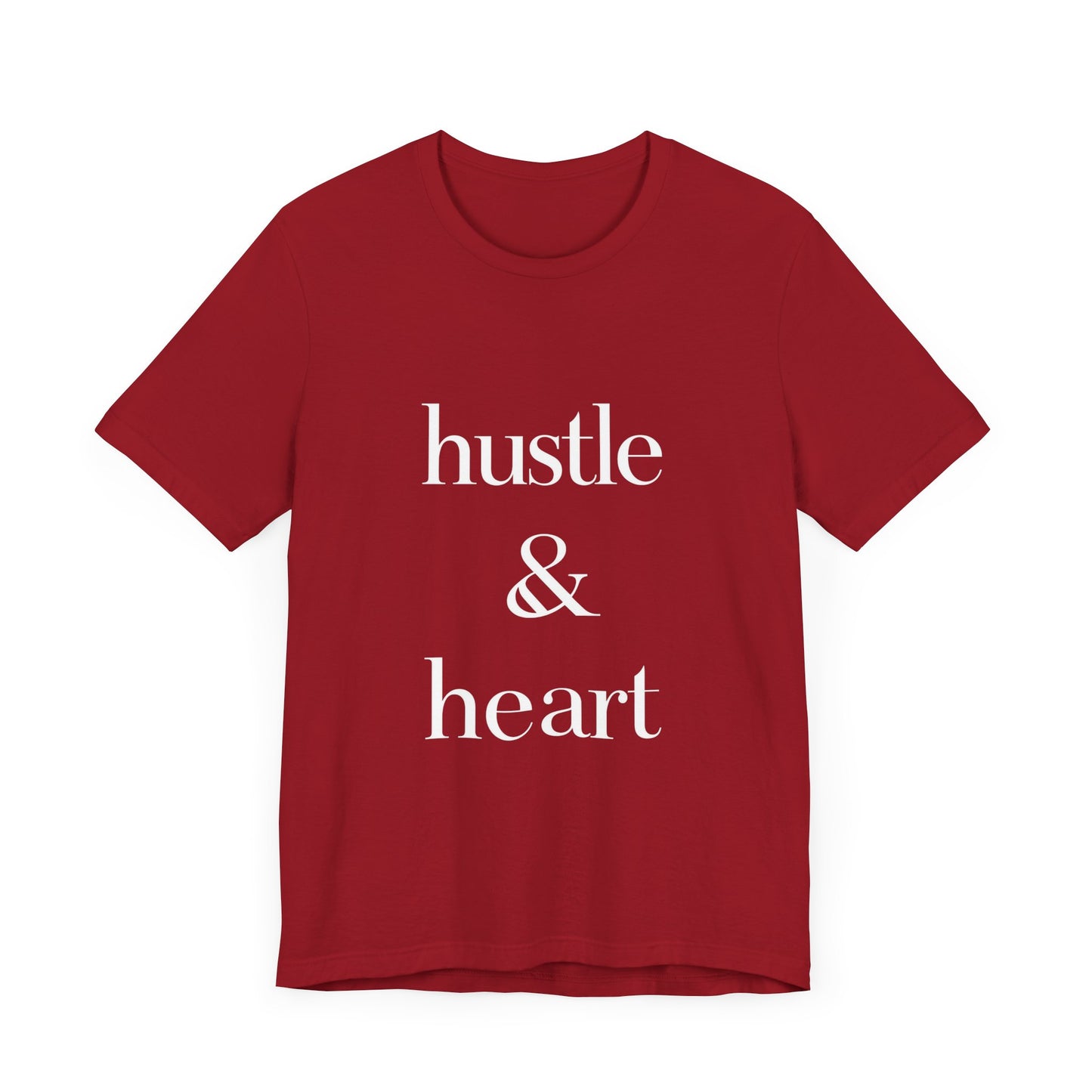 Hustle and Heart Unisex Tee - Memez Store Funny Quote T-shirt
