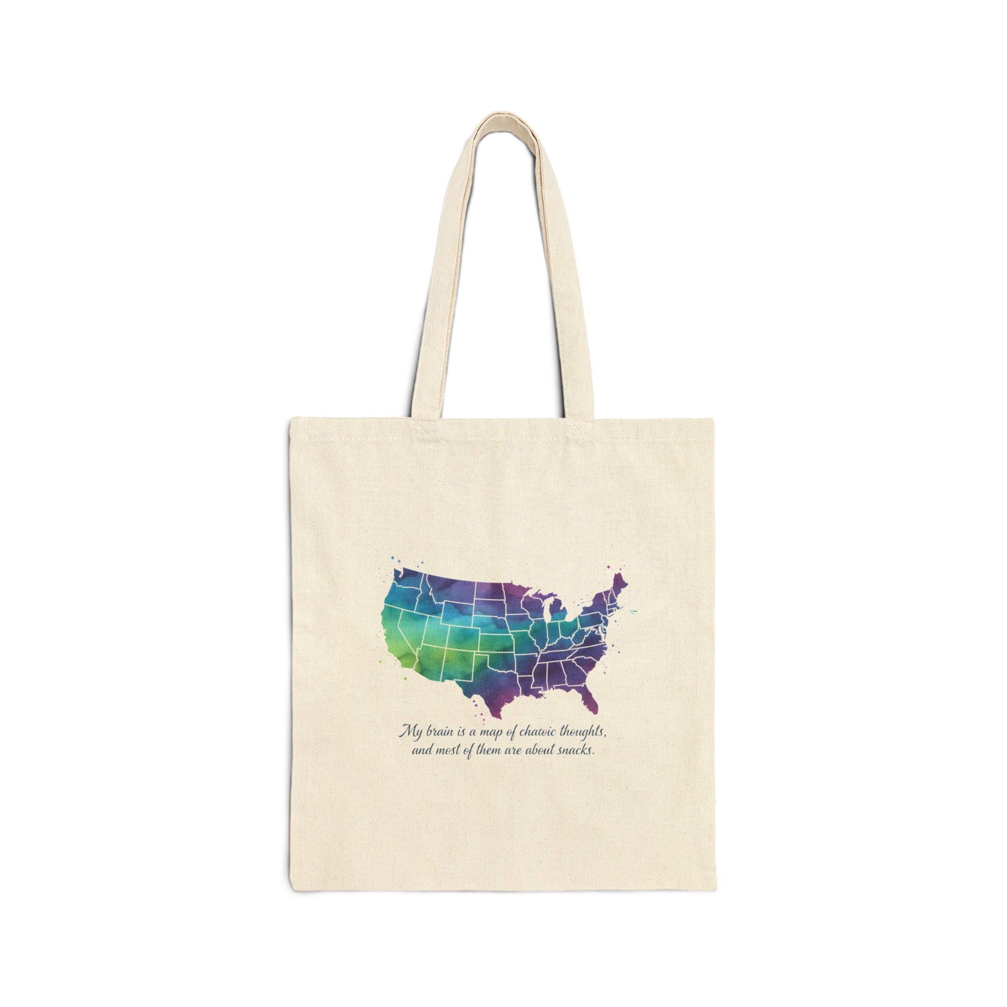 Funny American Map Tote Bag