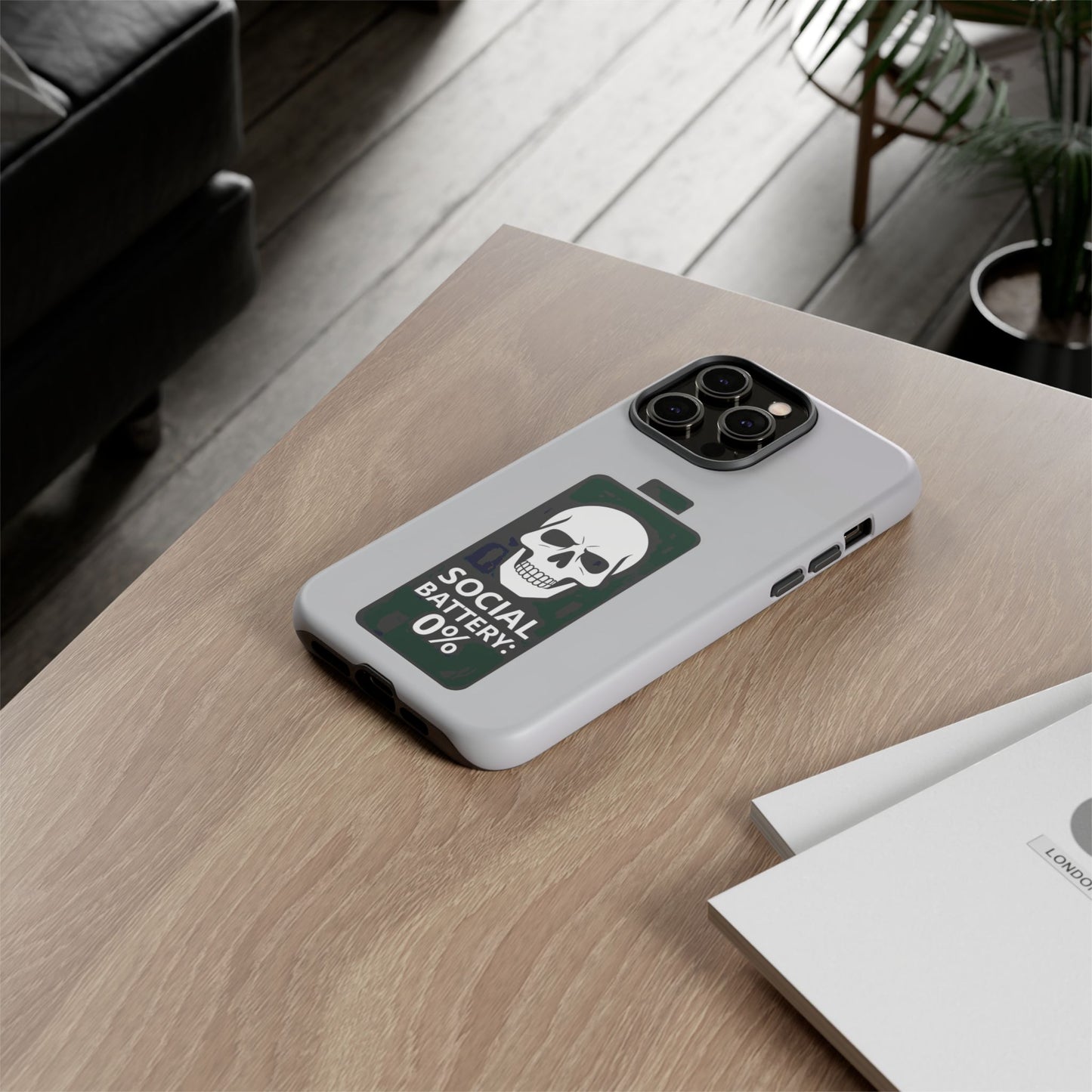 Social Battery Zeero I Phone case by Memez Store