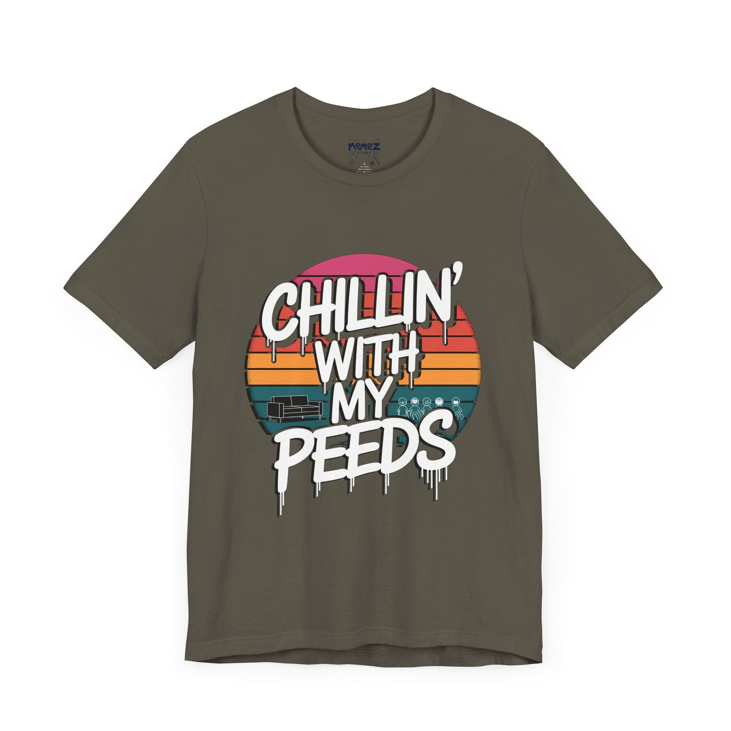 CHillin With Peeds A Funny Easter Tee By Memez Store