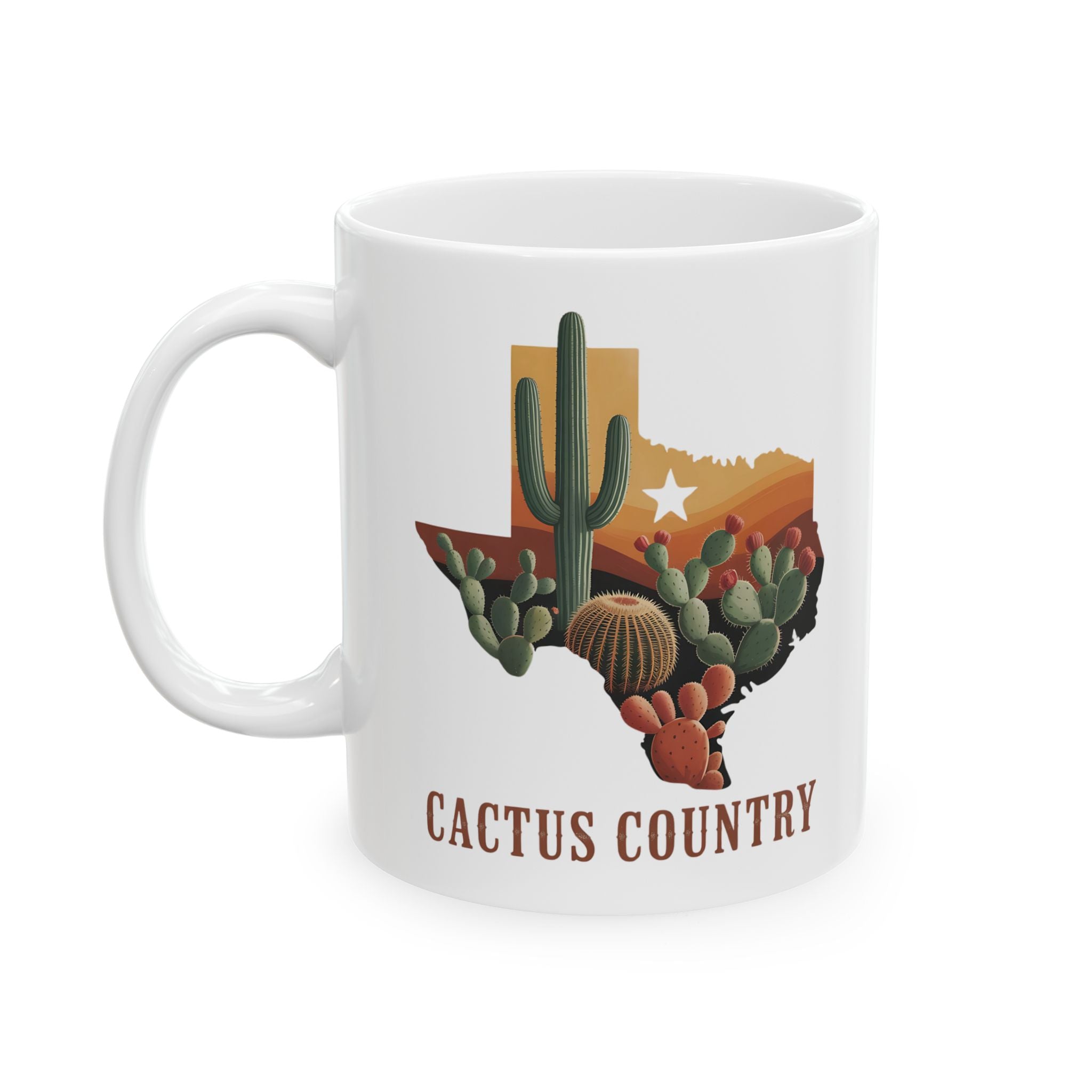 Cactus Country FUnny Mug By Memez Store