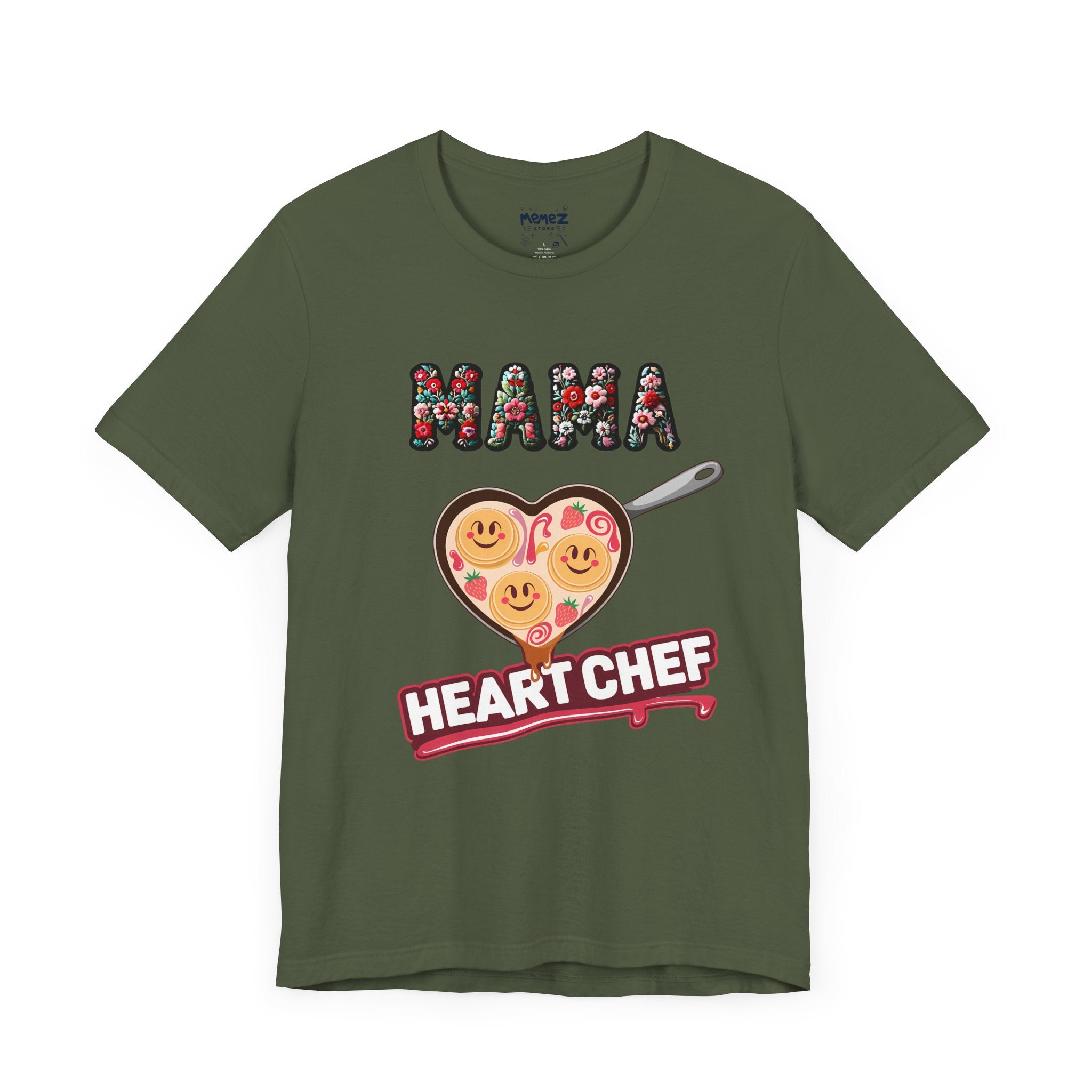 Funny Tee Unisex Jersey Shirt - Mama The Heart Chef Meme by Memez Store