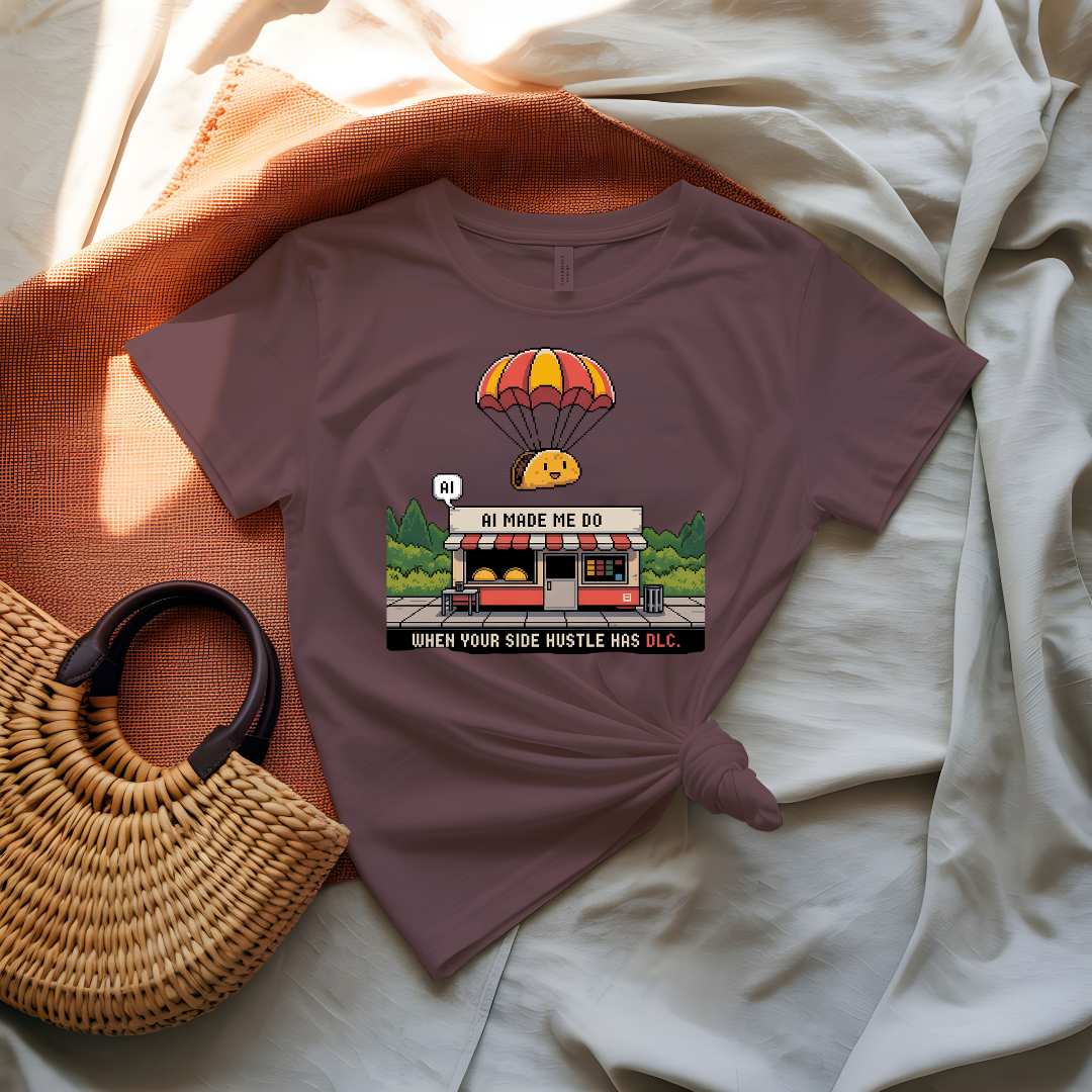 AI Made Me Do It Food Meme Graphic T-Shirt