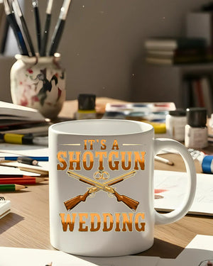 A Shotgun Wedding Mug funny marriage gag gift