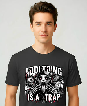 Funny Adulting Meme T-Shirt with Bold Quote Design