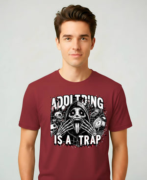 Funny Adulting Meme T-Shirt with Bold Quote Design