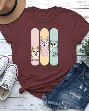 Animal Collage Frame Tee by Memez Store – Funny Nature Shirt