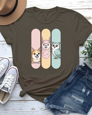 Animal Collage Frame Tee by Memez Store – Funny Nature Shirt