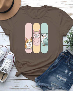 Animal Collage Frame Tee by Memez Store – Funny Nature Shirt