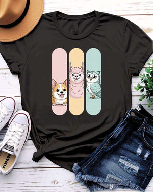 Animal Collage Frame Tee by Memez Store – Funny Nature Shirt