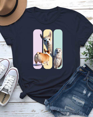 Animal Collage Tee Unisex Shirt by Memez Store