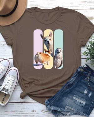 Animal Collage Tee Unisex Shirt by Memez Store