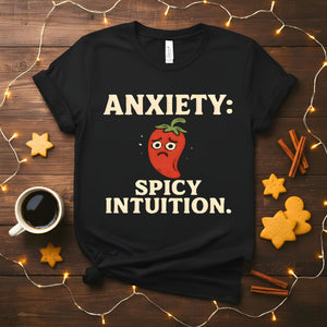 Anxiety Spicy Intuition Funny Mental Health T-Shirt