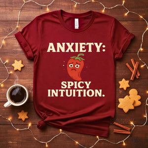 Anxiety Spicy Intuition Funny Mental Health T-Shirt