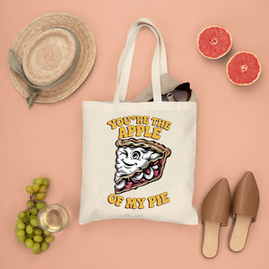 Apple pie food meme tote bag