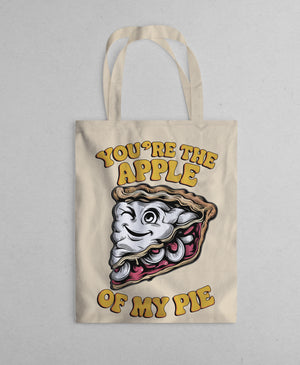 Apple pie food meme tote bag