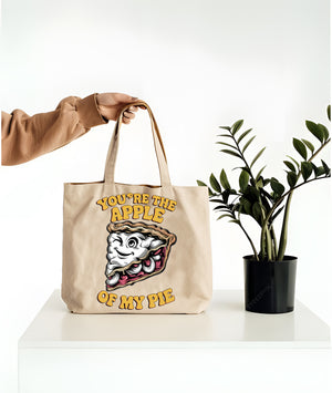 Apple pie food meme tote bag