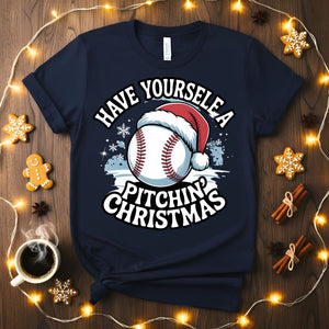 Baseball Christmas Holiday T-Shirt for players and fans