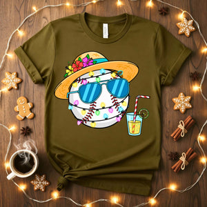 “Baseball Christmas Meme Funny Tee – festive holiday baseball meme t-shirt with funny design.”