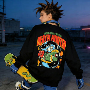 Coastal streetwear unisex crewneck sweatshirt