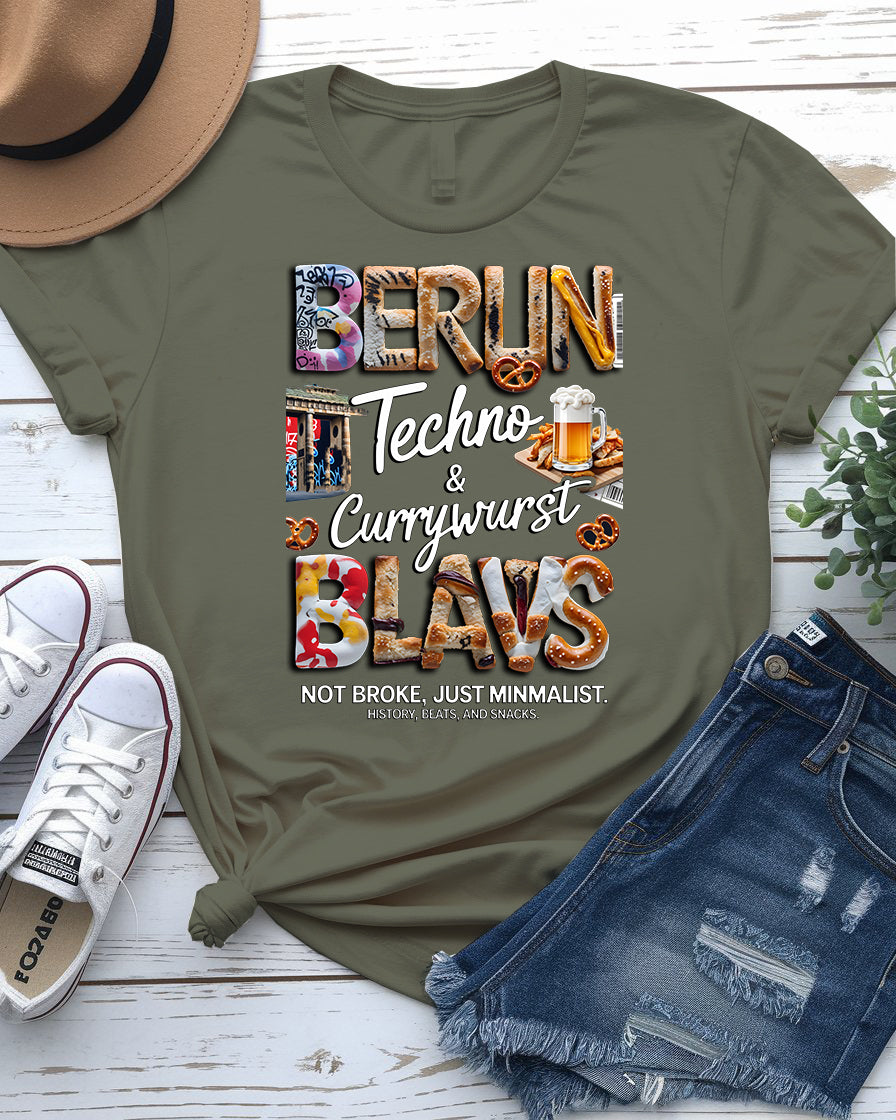 Berun Blavs Tee – History, Beauty & Snacks Berlin Shirt"