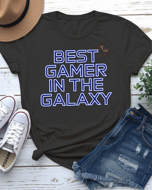 Best gamer in the galaxy t-shirt design