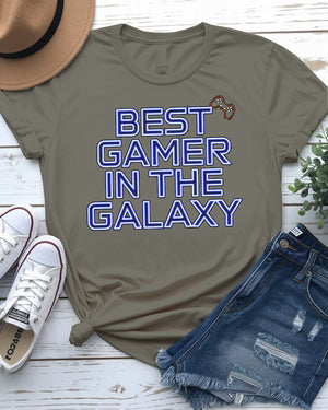 Best gamer in the galaxy t-shirt design
