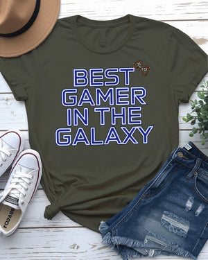 Best gamer in the galaxy t-shirt design