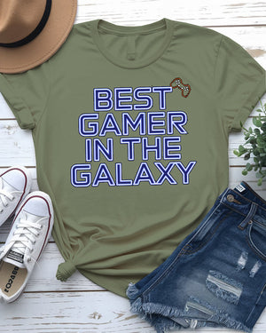 Best gamer in the galaxy t-shirt design