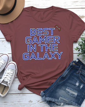 Best gamer in the galaxy t-shirt design