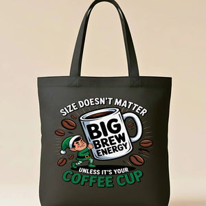 Big Bre Energy Christmas funny tea pun tote bag