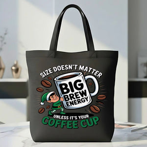 Big Bre Energy Christmas funny tea pun tote bag