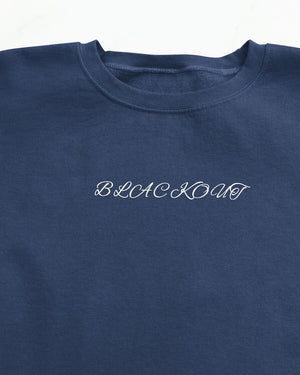 "Unisex Blackout Halloween Sweatshirt styled outfit"