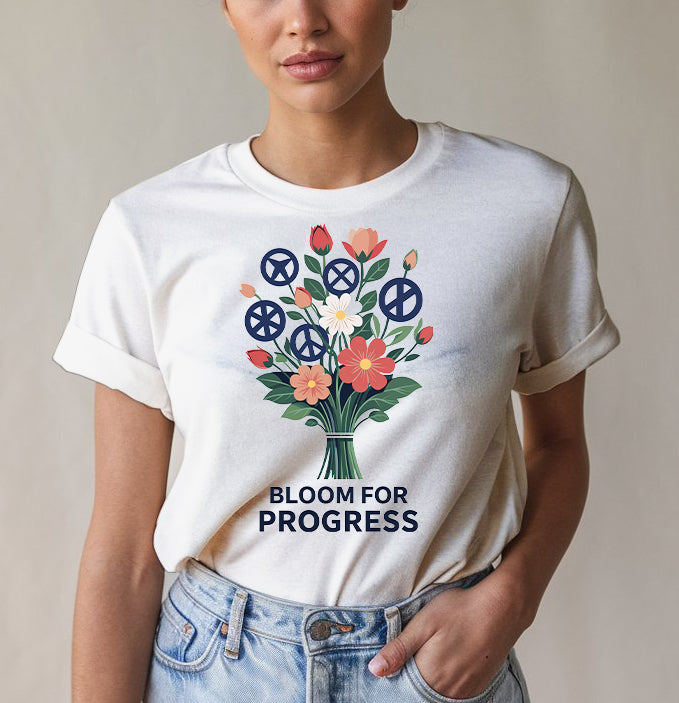 Blooming For Progress Tee - Growth Humor | Memez Store