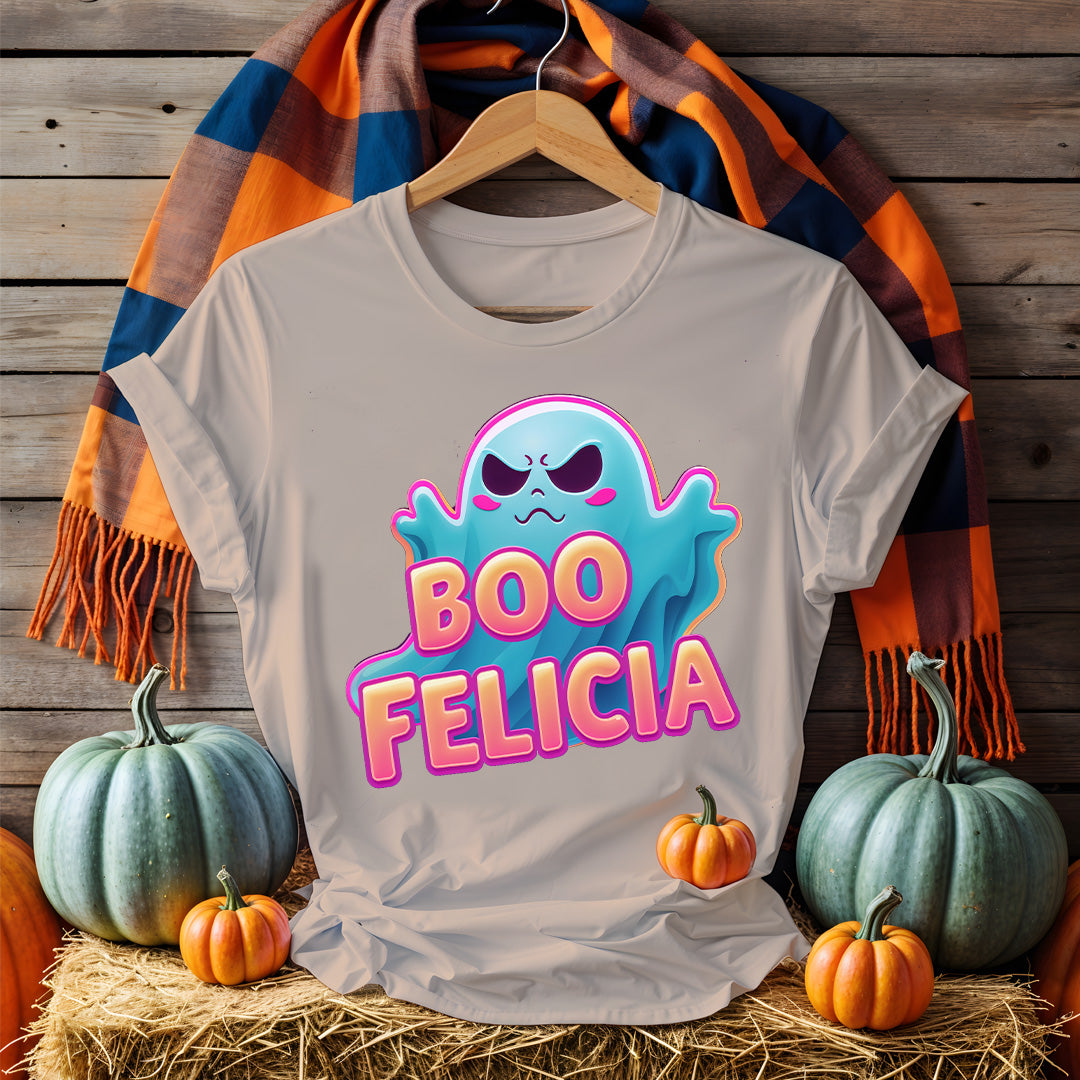 Boo Felicia Funny Halloween T-Shirt with Ghost Meme Print – Memez Store