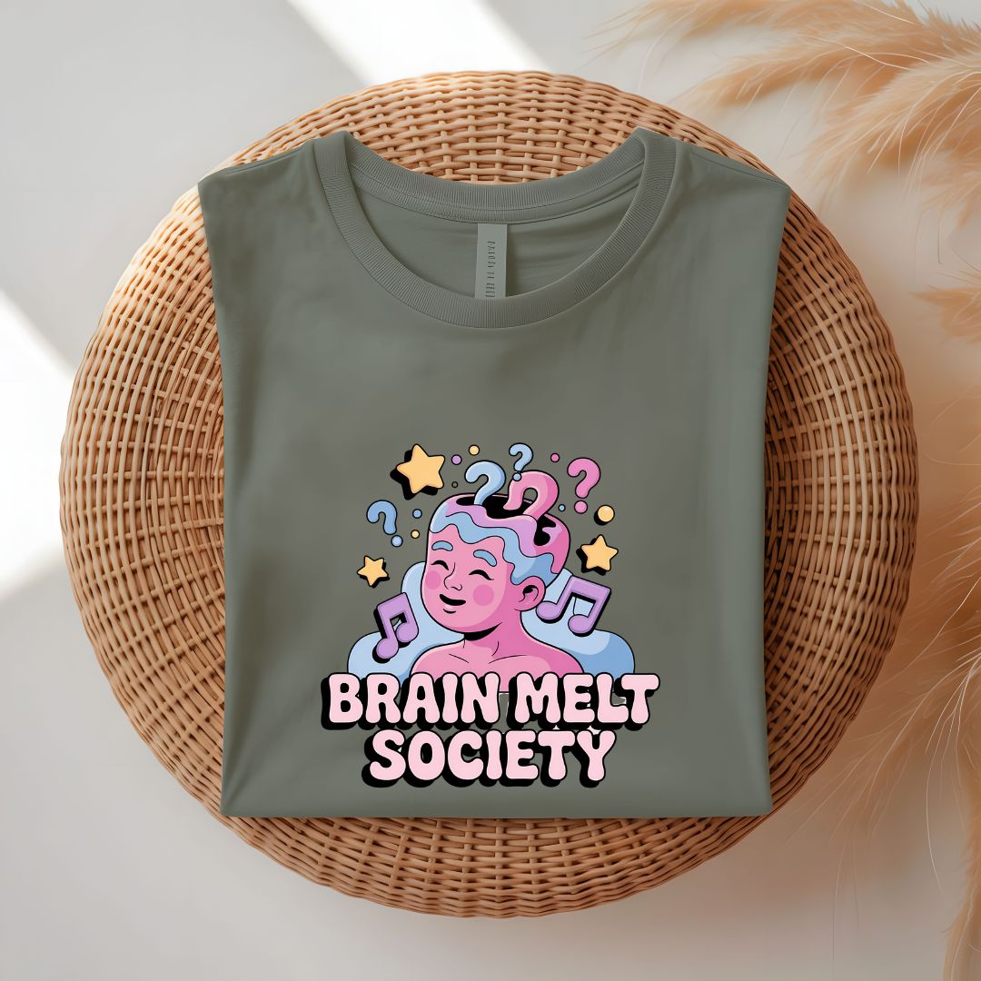 Brain Melt Society Funny Meme Tee by Memez Store