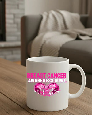 Support breast cancer fighters and survivors coffee mug
