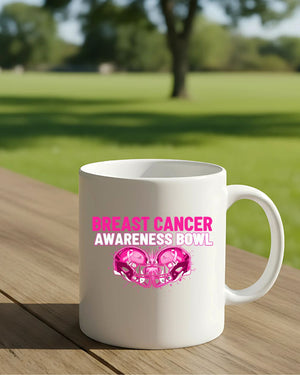 Support breast cancer fighters and survivors coffee mug