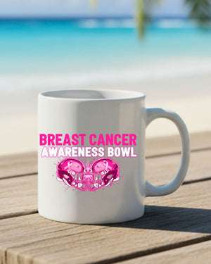 Support breast cancer fighters and survivors coffee mug