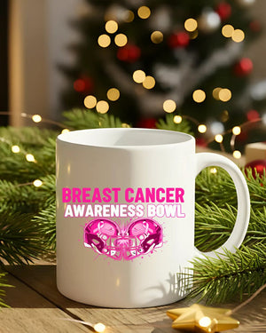 Support breast cancer fighters and survivors coffee mug
