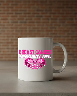 Support breast cancer fighters and survivors coffee mug