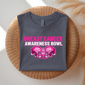 Breast Cancer Awareness T-Shirt with Pink Ribbon Design