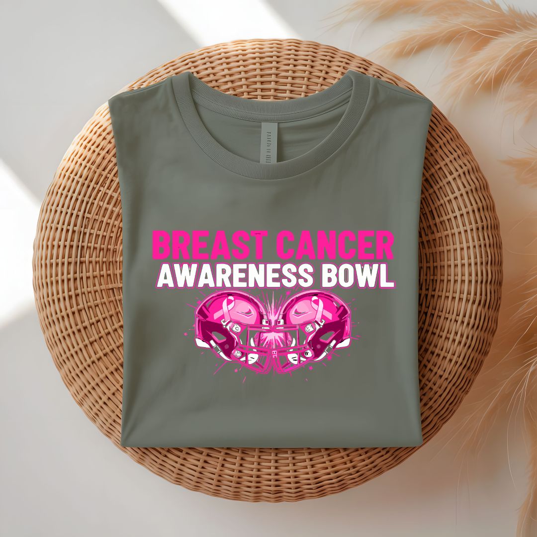 Breast Cancer Awareness T-Shirt with Pink Ribbon Design