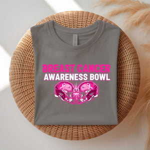 Breast Cancer Awareness T-Shirt with Pink Ribbon Design