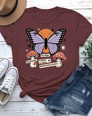 “Butterfly meme graphic tee by Memez Store”