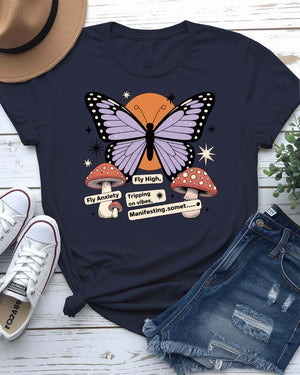 “Butterfly meme graphic tee by Memez Store”
