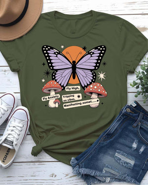 “Butterfly meme graphic tee by Memez Store”