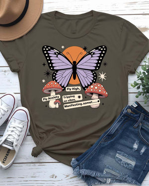 “Butterfly meme graphic tee by Memez Store”