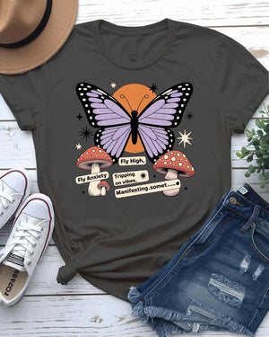 “Butterfly meme graphic tee by Memez Store”