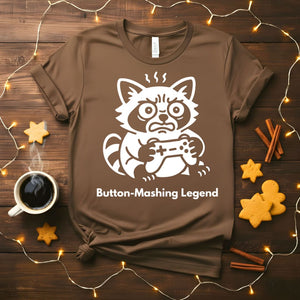 Button Mashing Legend Funny Gamer T-Shirt